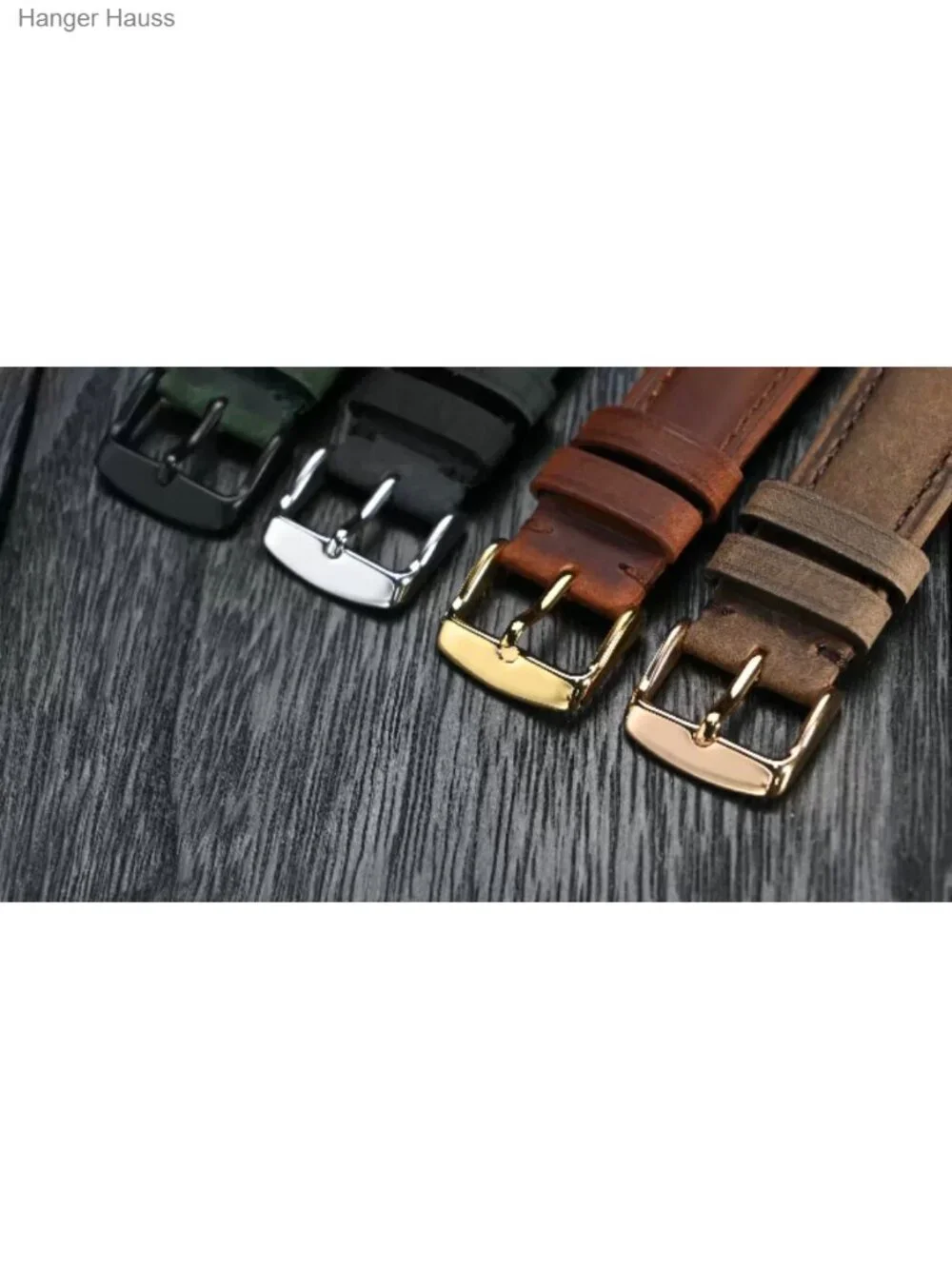 Vintage Leather Watch Band Replacement Strap 14-24mm